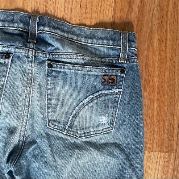 Joe’s Provocateur Light Blue Faded Wash Bootcut Distressed Jeans EUC Size 27 - Picture 8 of 12